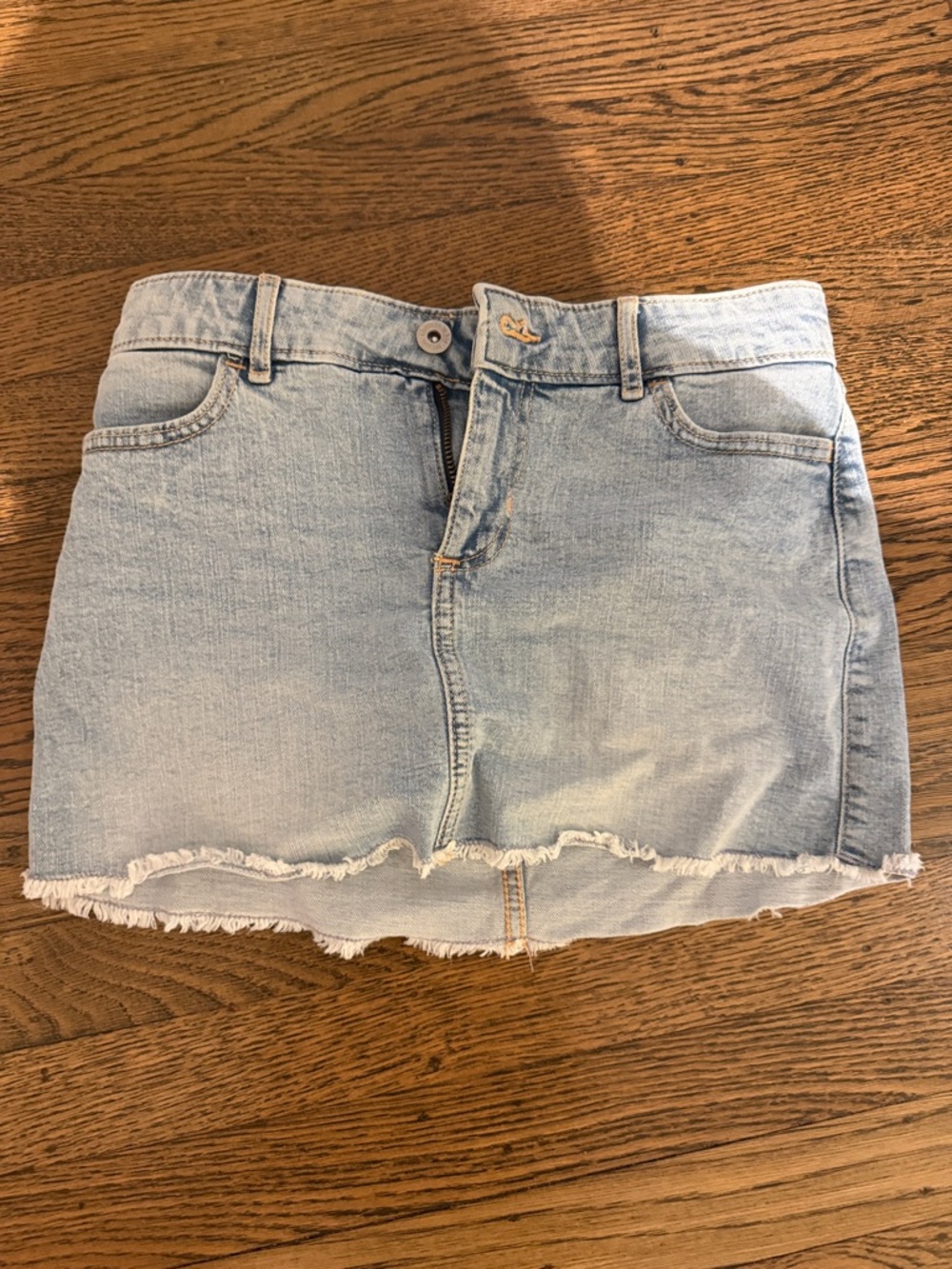 abercrombie kids Light Blue Denim Waistband Skirt